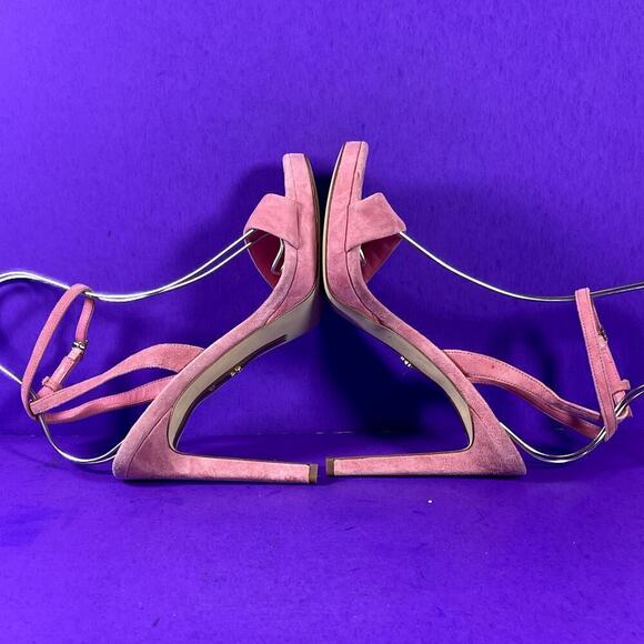 Sam Edelman Pink Suede Jade Ankle Strap Sandal‎ Women's Shoe Size 8.5-NEW - Picture 6 of 8